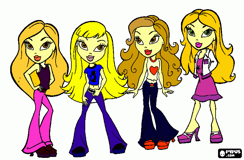 paty ana anamara e glaura para colorir e imprimir