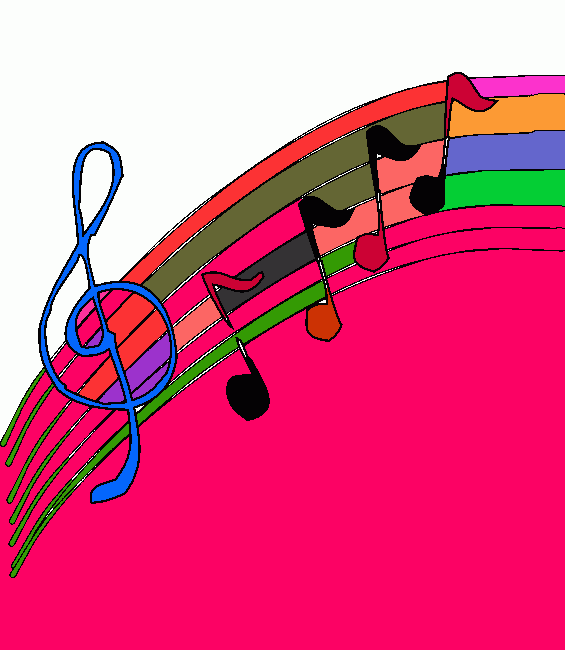 pauta com clave de sol para colorir e imprimir