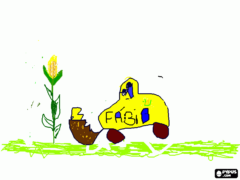 pe de milho para colorir e imprimir