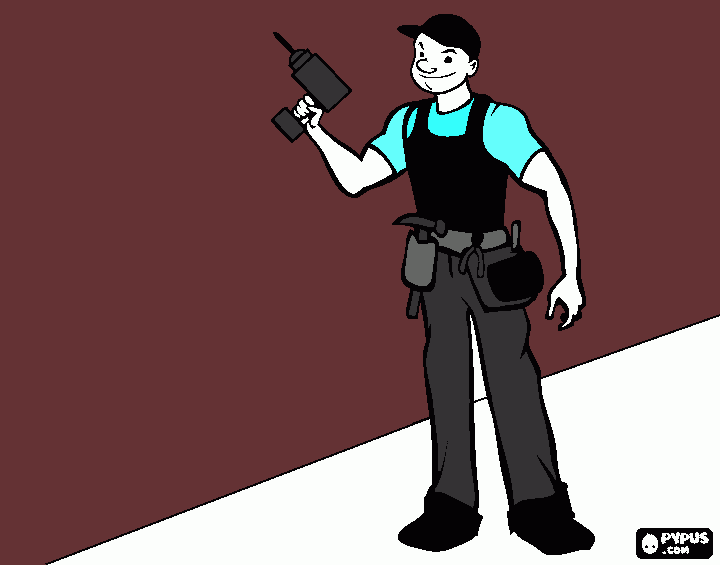 pedreiro faz tudo para colorir e imprimir