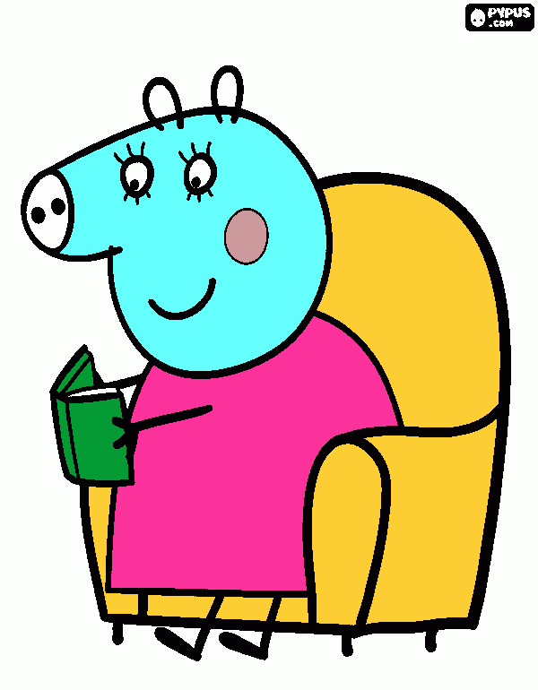 peepa pig para colorir e imprimir