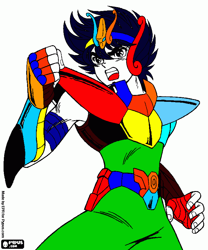 pegaso colorido para colorir e imprimir