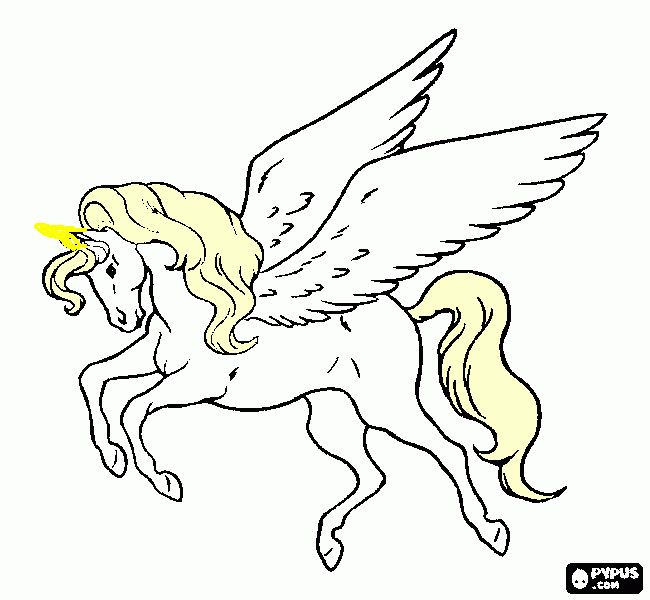 pegaso para colorir e imprimir