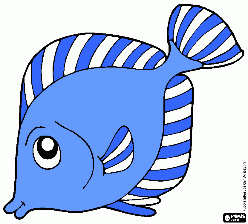 peixe boca pra baixo para colorir e imprimir