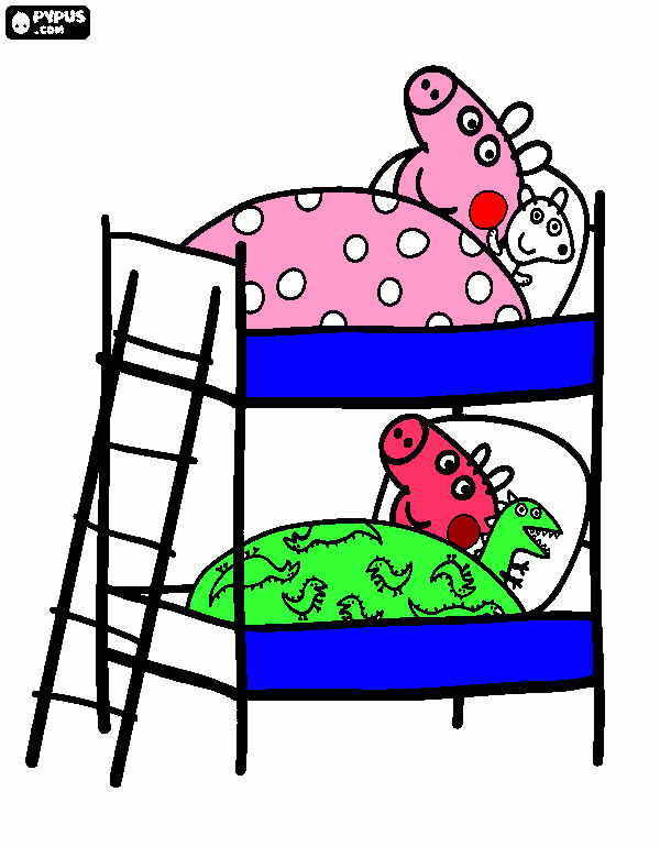 pepa e george para colorir e imprimir
