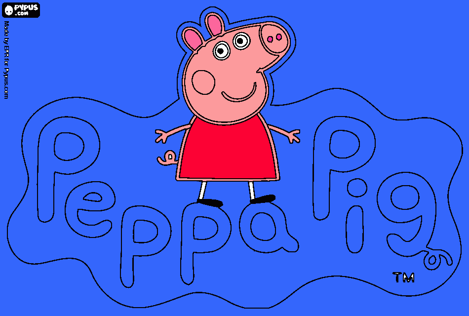 pepa pig maria eduarda para colorir e imprimir