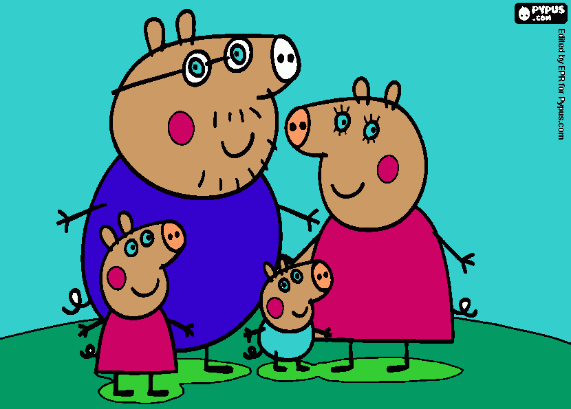pepa  pig para colorir e imprimir