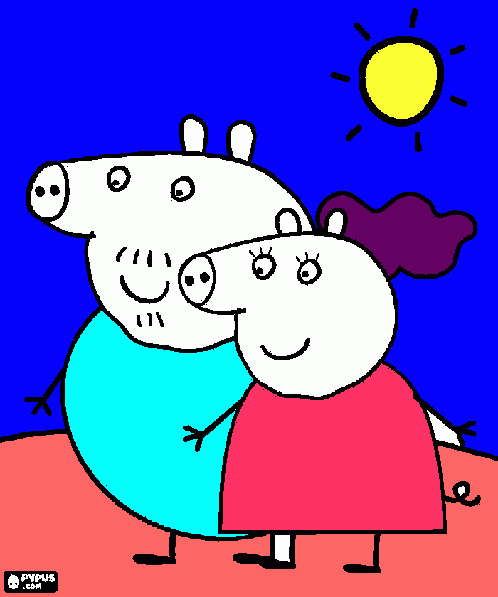 pepa pink para colorir e imprimir