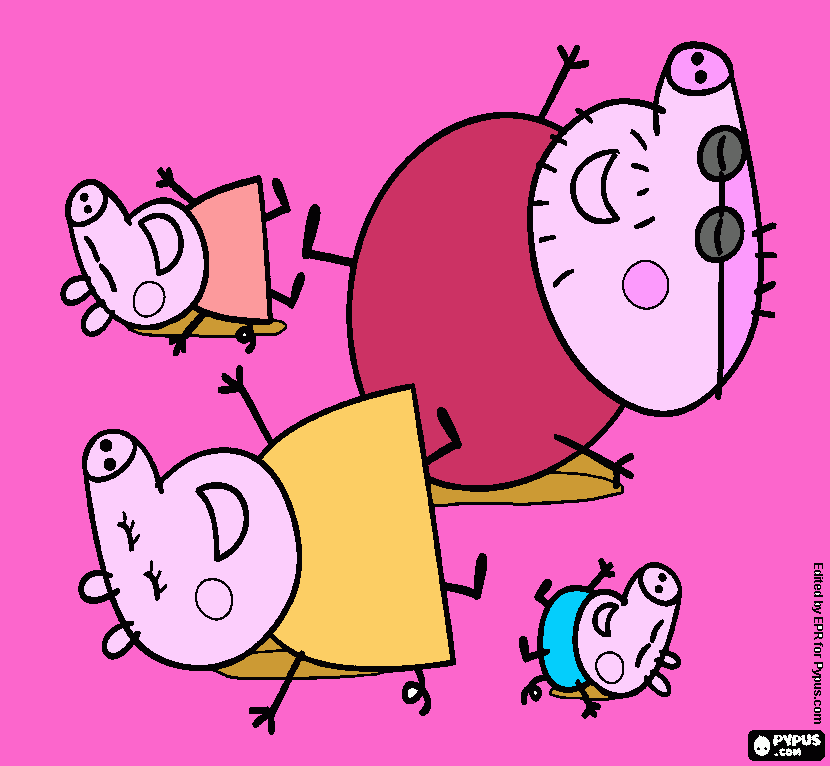 peppa clarinha para colorir e imprimir