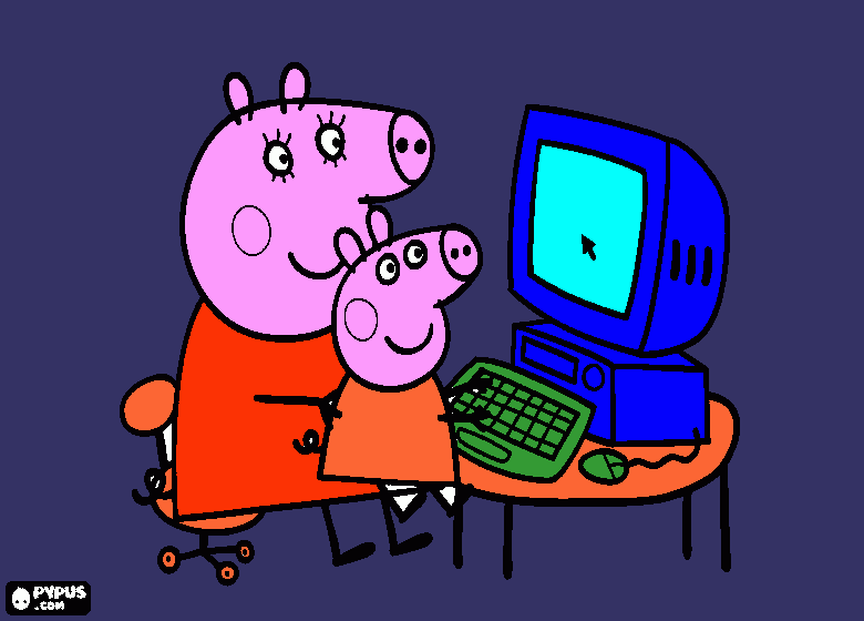 peppa da natalia para colorir e imprimir