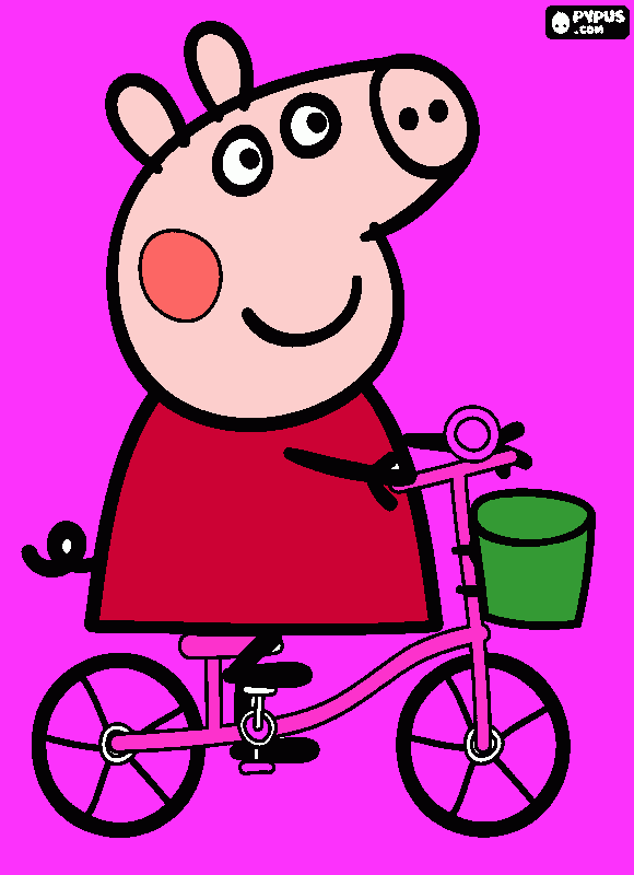 peppa pig feita pela vvivi para colorir e imprimir