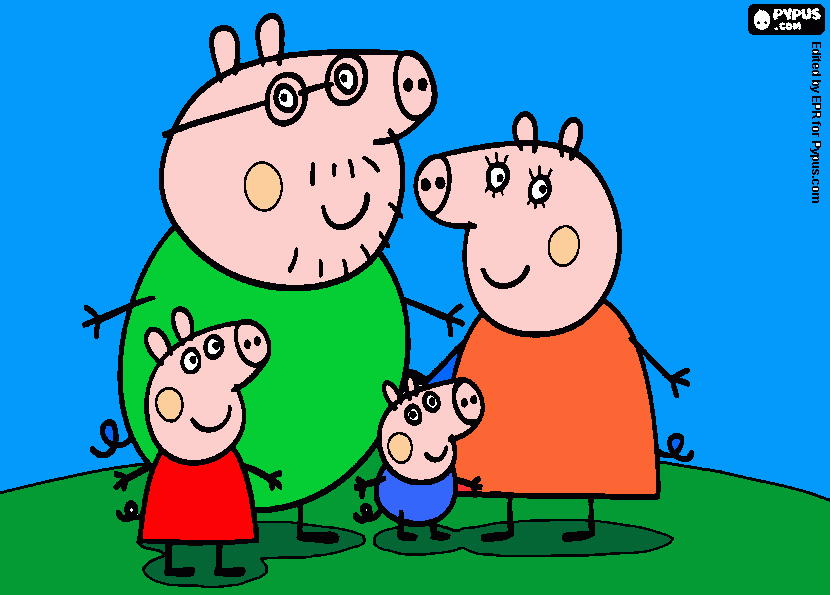 peppa  pig para colorir e imprimir