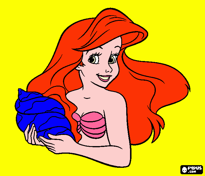 pequena sereia com seu bebe para colorir e imprimir