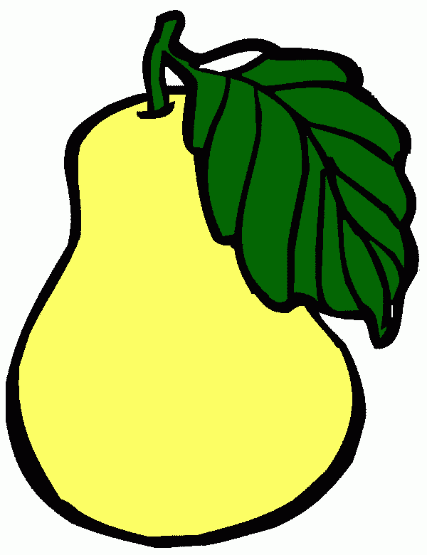 pera colorida para colorir e imprimir
