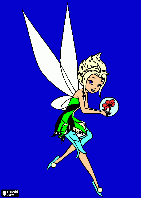 periwinkle,a fada do gelo para colorir e imprimir