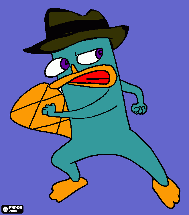 perry para colorir e imprimir