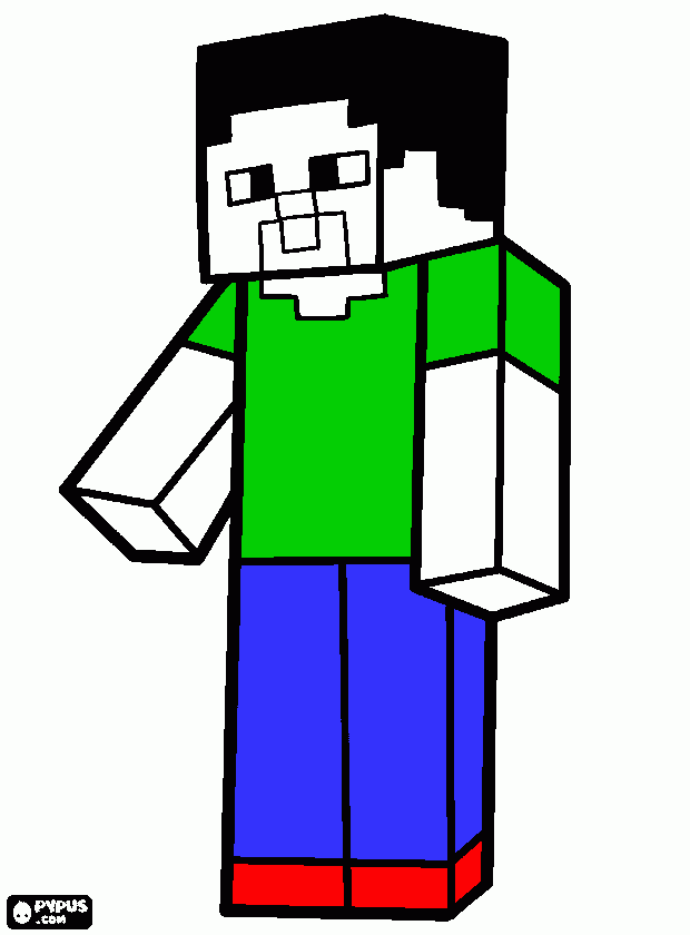 personagei do minecraft para colorir e imprimir