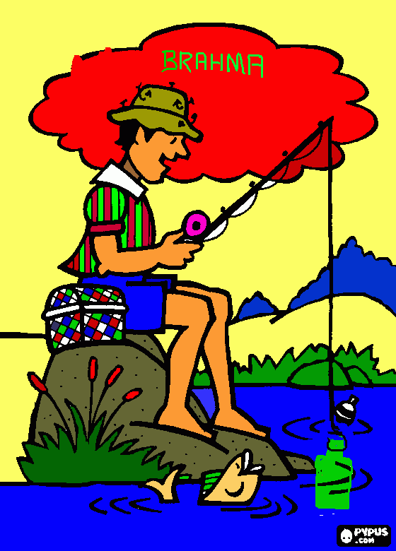 pescada para colorir e imprimir