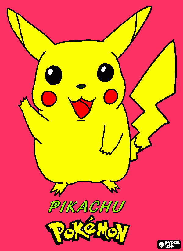 picaxu para colorir e imprimir