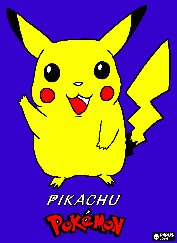 pikachu para colorir e imprimir