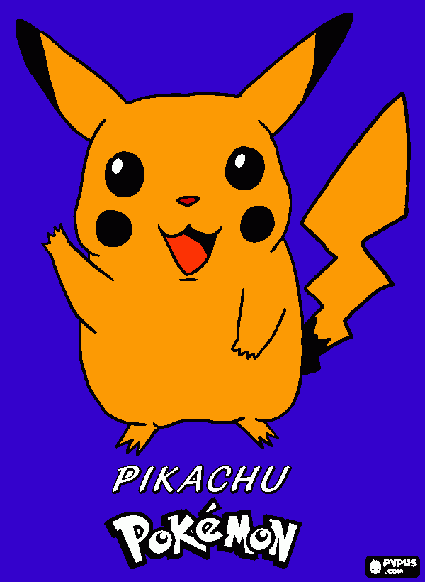 pikatchu para colorir e imprimir