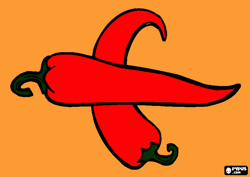 pimentinha para colorir e imprimir