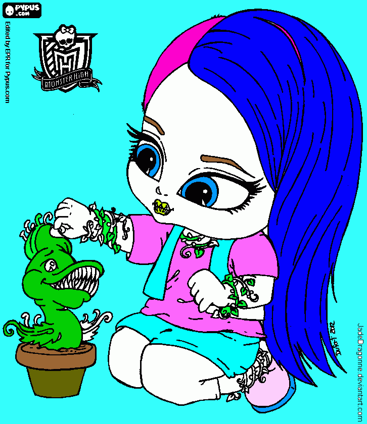 pimtar mosterhigh babi para colorir e imprimir