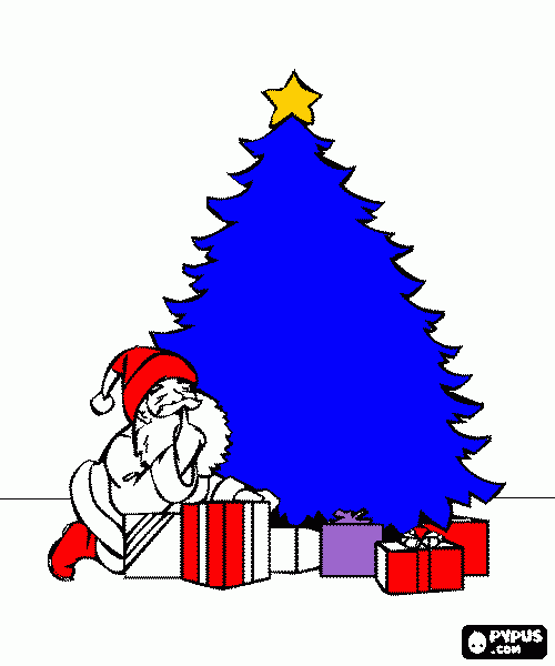 Pintar desenho sobre o natal para colorir e imprimir