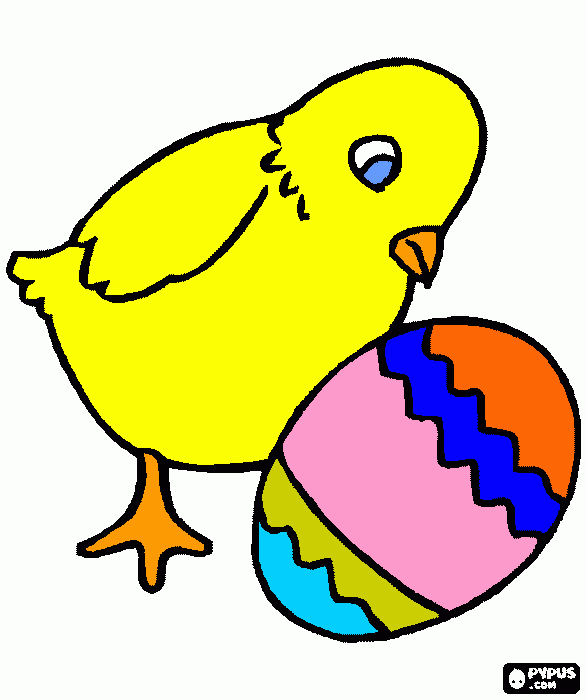 pintaínho da Páscoa para colorir e imprimir