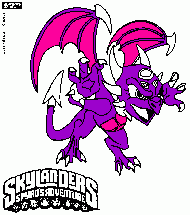 pintei cynder para colorir e imprimir