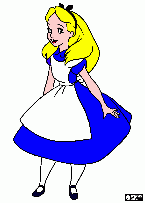 pintura da alice gui para colorir e imprimir