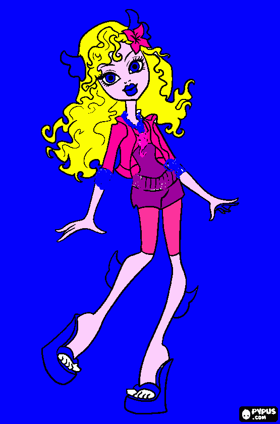 pintura da laguna blue para colorir e imprimir