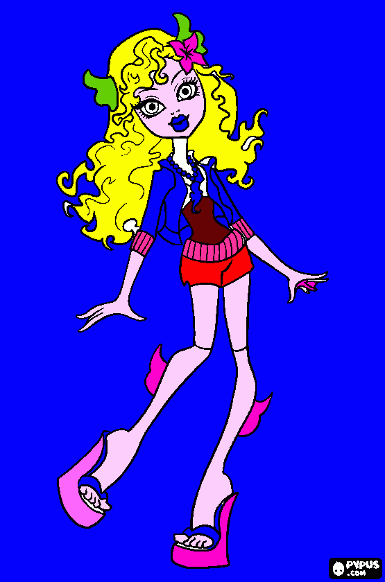 pintura da laguna para colorir e imprimir