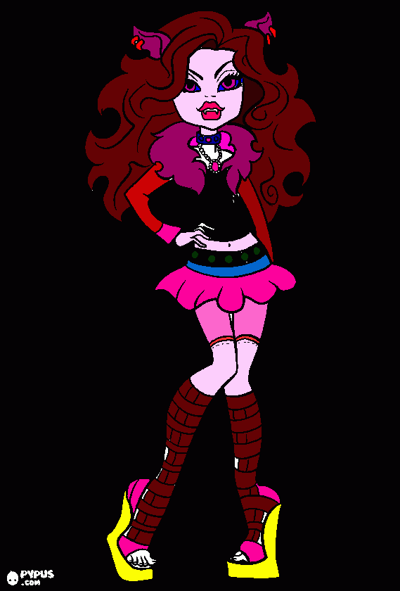 pintura da Lobinho para colorir e imprimir