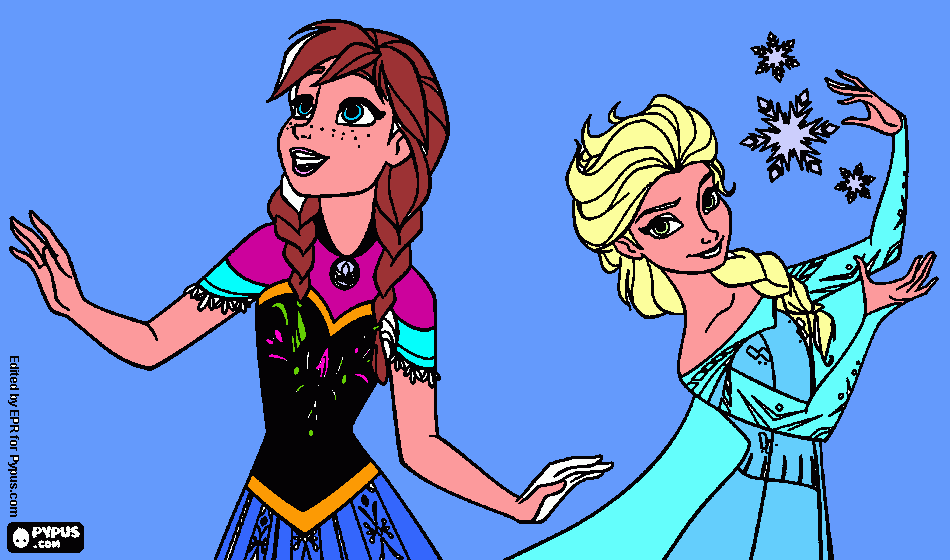 pintura do filme frozen para colorir e imprimir