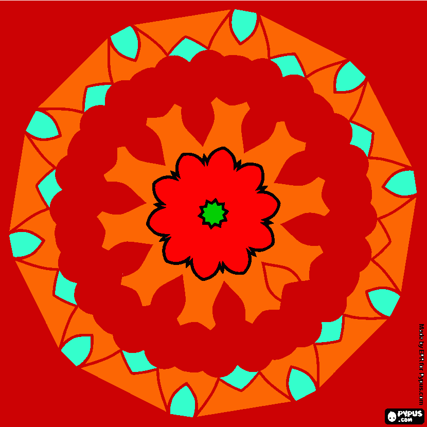 pintura natalia mandala para colorir e imprimir