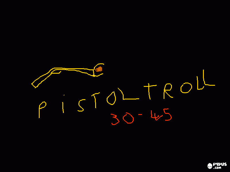 Pistol Troll para colorir e imprimir