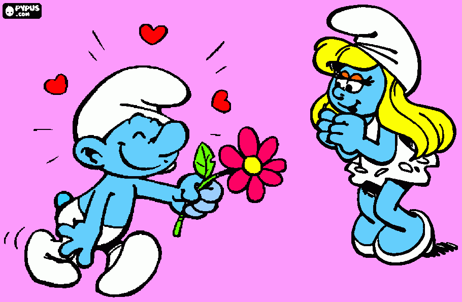 pitufos para colorir e imprimir