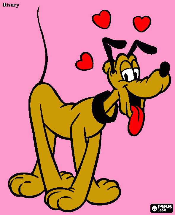 pluto para colorir e imprimir