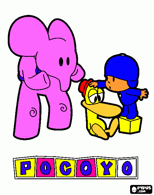 poc0yo para colorir e imprimir