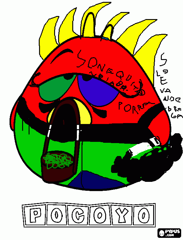 pocoyo perssonagen sonekita para colorir e imprimir