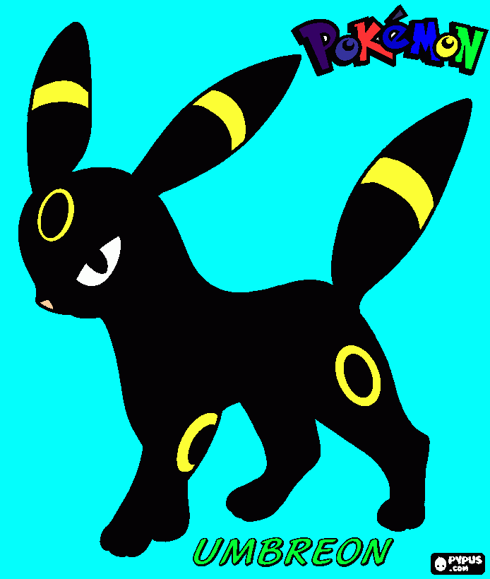 pokemon eu escolho vc umbreon para colorir e imprimir