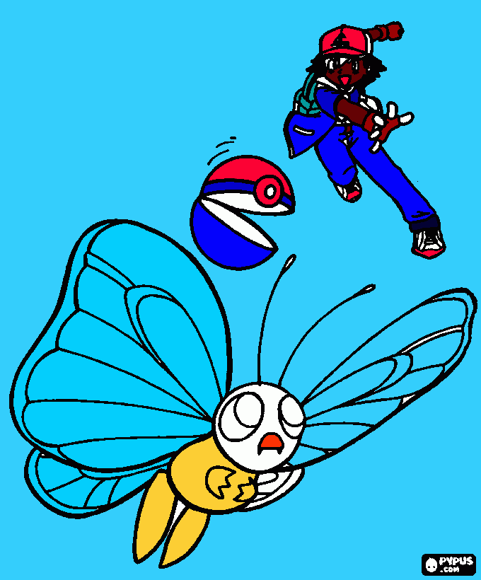 Pokemon X para colorir e imprimir