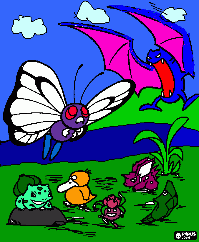 pokemos  para colorir e imprimir