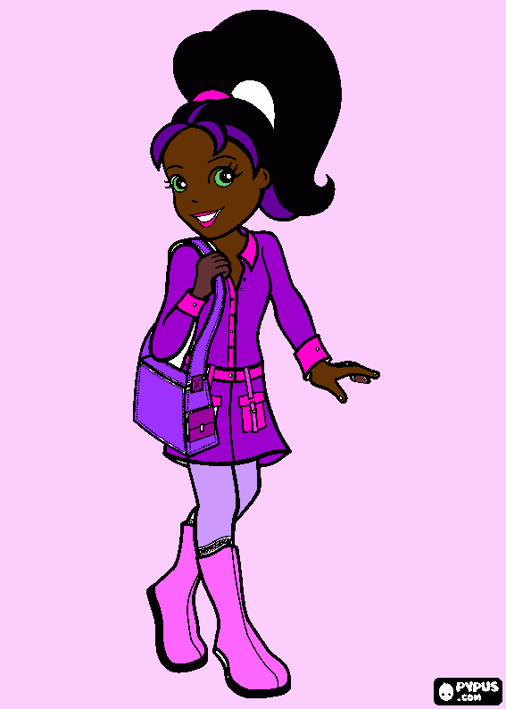 poli para colorir e imprimir