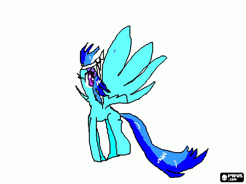 ponei unicornio para colorir e imprimir