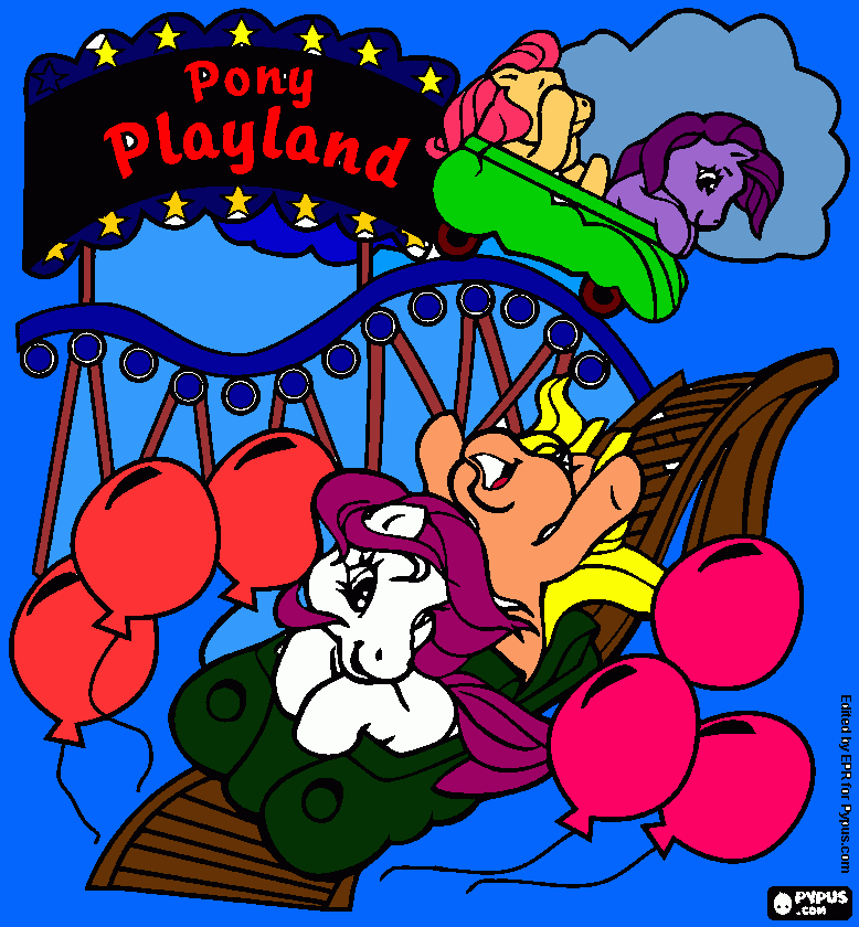 pony playland para colorir e imprimir
