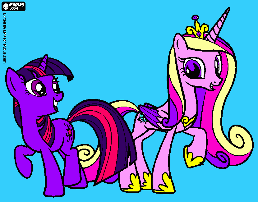 ponys para colorir e imprimir