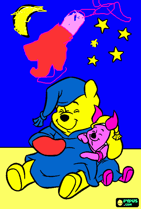 poof dormindo para colorir e imprimir