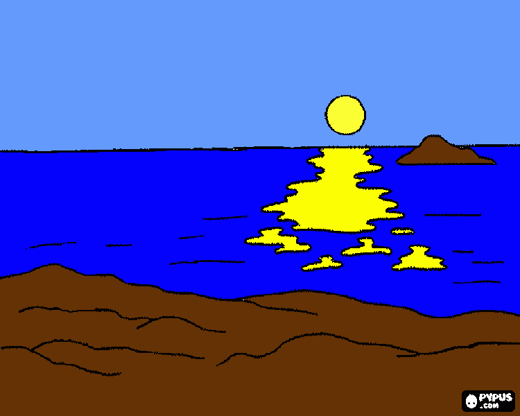 por don sol para colorir e imprimir